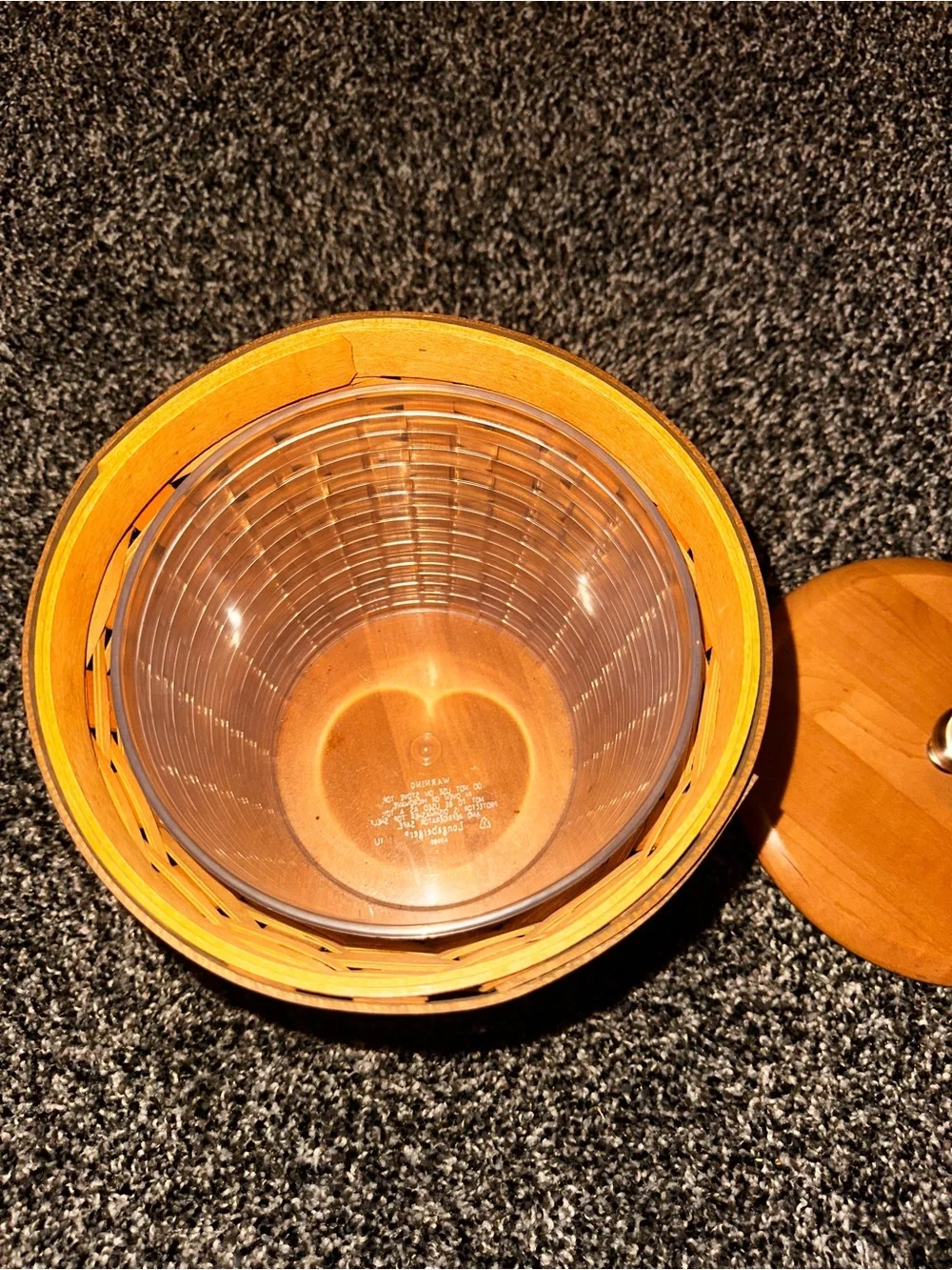 Longaberger Larger Canister Basket with Lid
